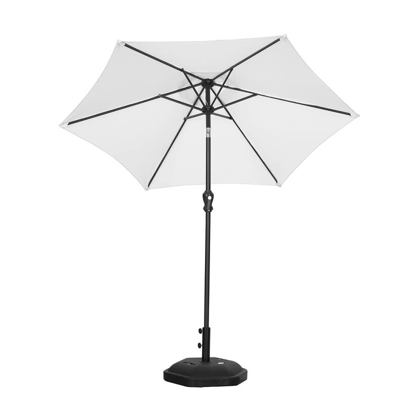 Ainfox 9ft Outdoor Patio Umbrella Multi-color Crank Lift Without Base
