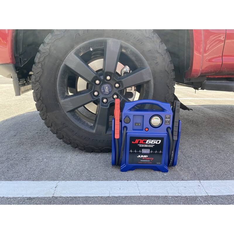 JumpNCarry JNC660 1700 Peak Amp 12 Volt Jump Starter , Blue 5.1"D x