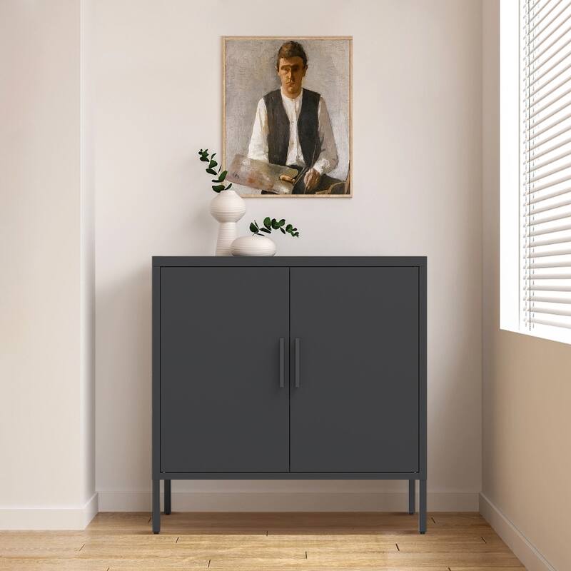 Metal File Cabinet with 2 Doors