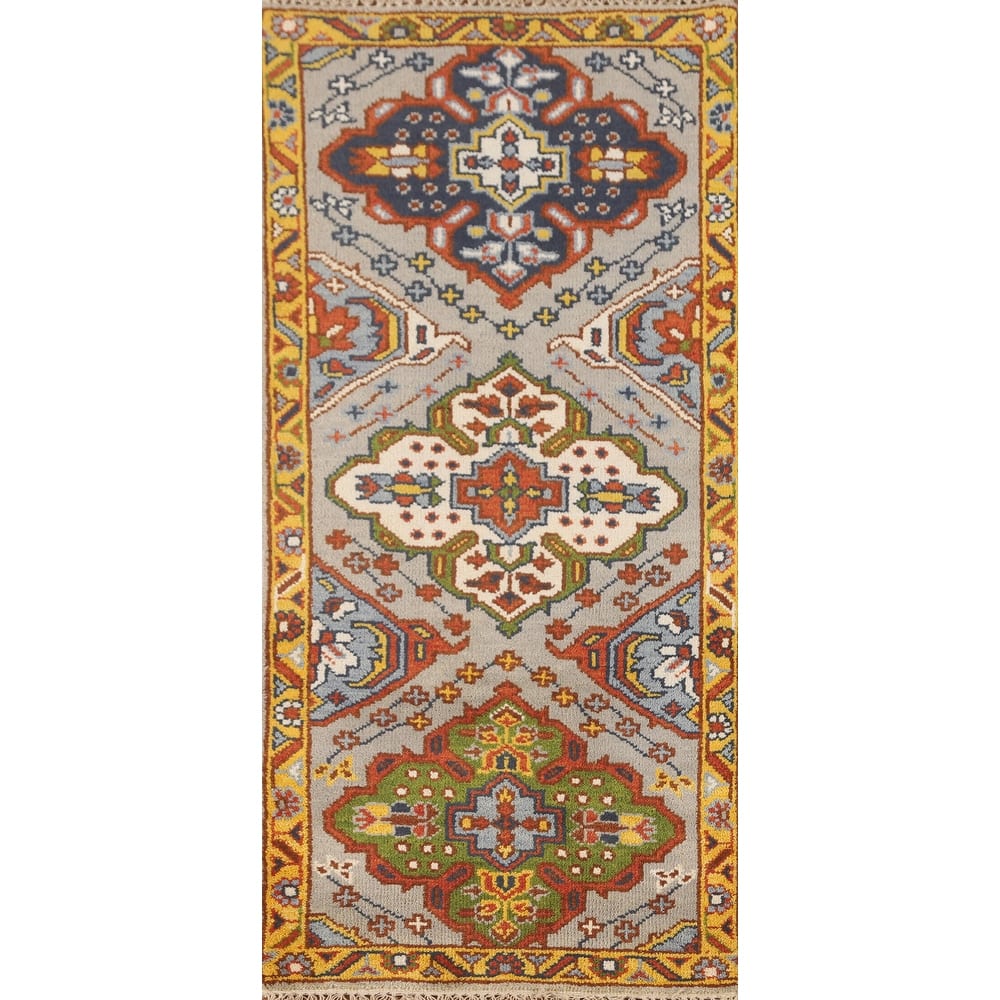 Kazak Oriental Accent Rug Wool Carpet - 2'6" x 5'10"