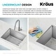 preview thumbnail 43 of 162, KRAUS Kore Workstation Undermount Stainless Steel Kitchen Sink
