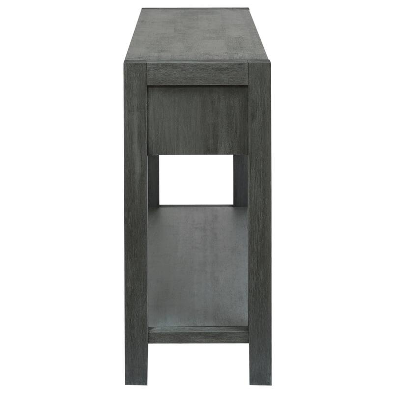 U_STYLE Console Table Entryway Table for Hallway Living Room with 2 Drawers and 1 Shelf