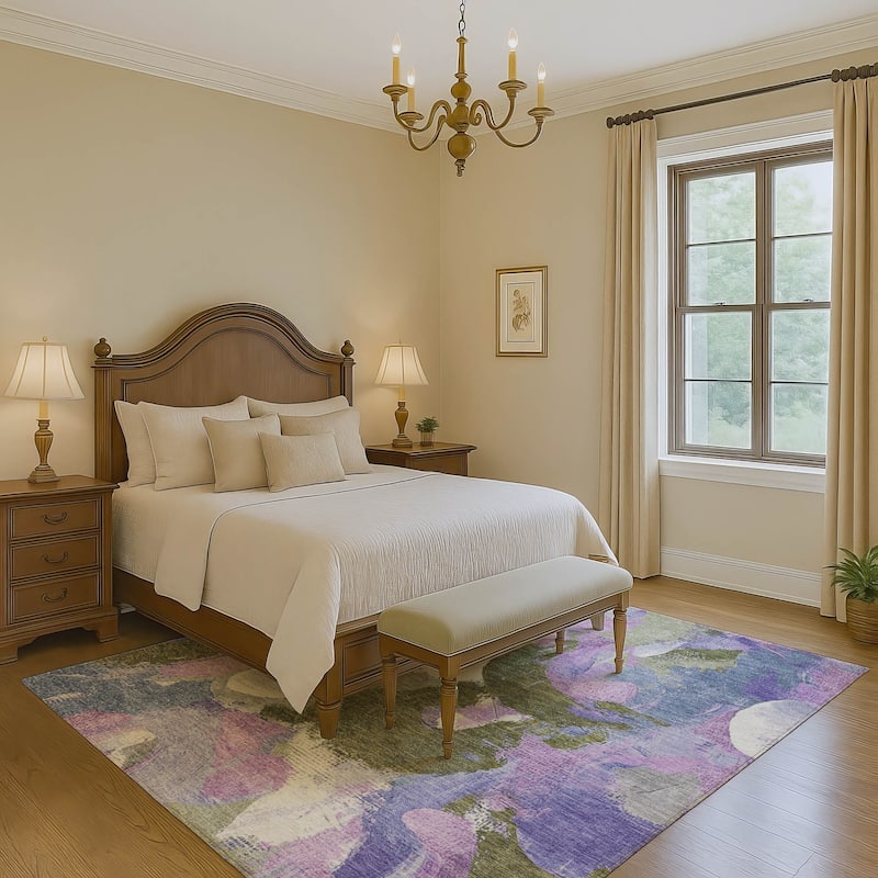 Premium Washable Super Soft Abstract Contemporary Mayfield Rug