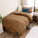 preview thumbnail 77 of 138, Bare Home Hypoallergenic Down Alternative Comforter Set Twin - Twin XL - Caramel