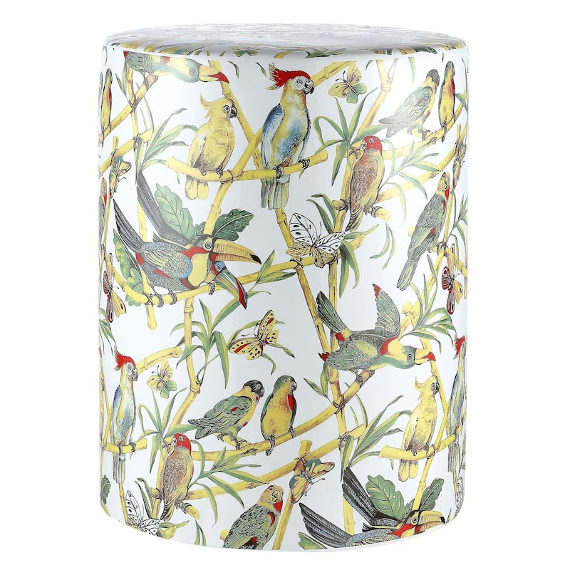 SAFAVIEH Radiana Tropical Bird Ceramic Decorative Garden Stool