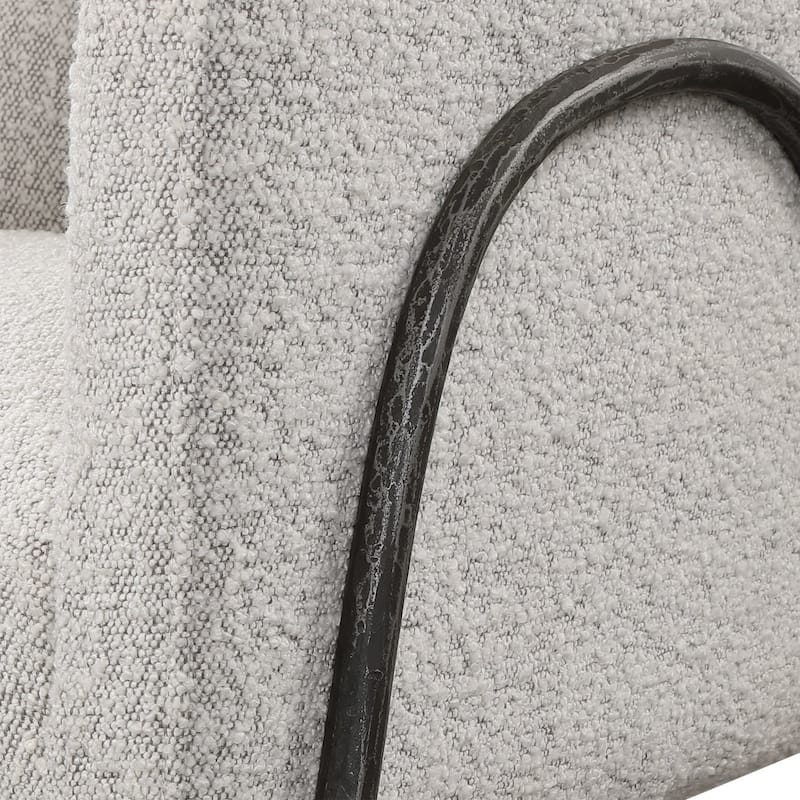 Uttermost 23571 Jacobsen 27" Wide Iron Framed Arm Chair