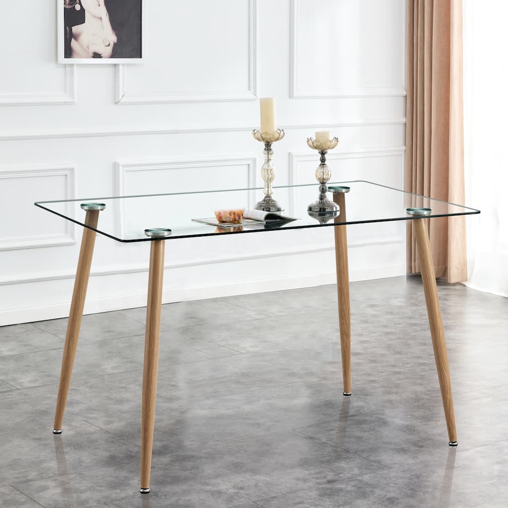 Rectangular Glass Dining Table