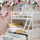 preview thumbnail 2 of 10, Solid Construction Twin over Full Bunk Bed with Storage