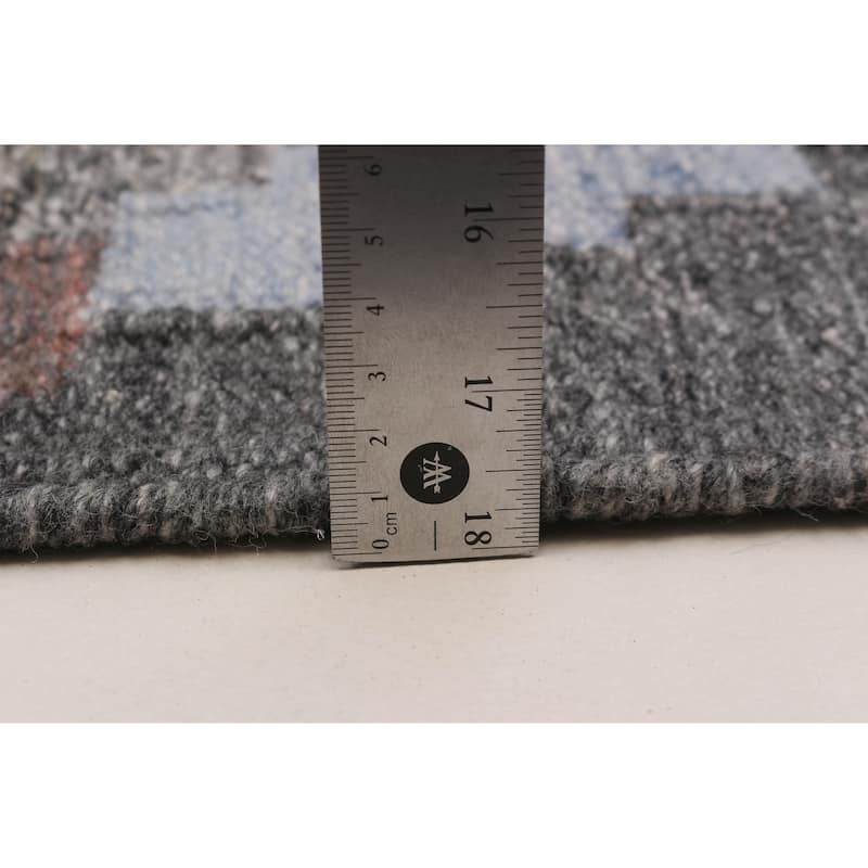Ankara Denim Blue Kilim 5'3" x 8'1" - 5'3 x 8'1