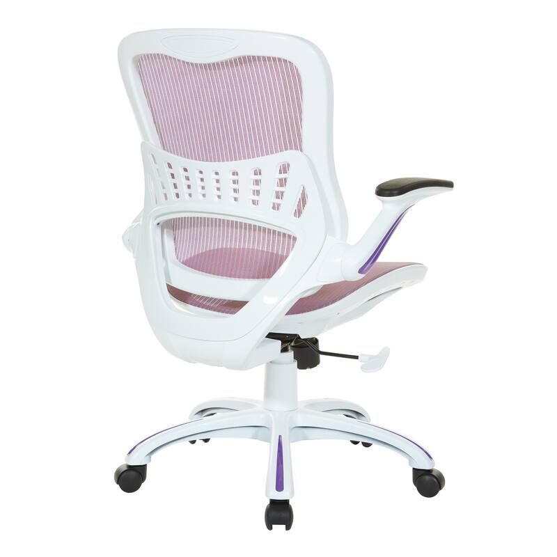 Riley Office Chair with White Mesh Seat and Back