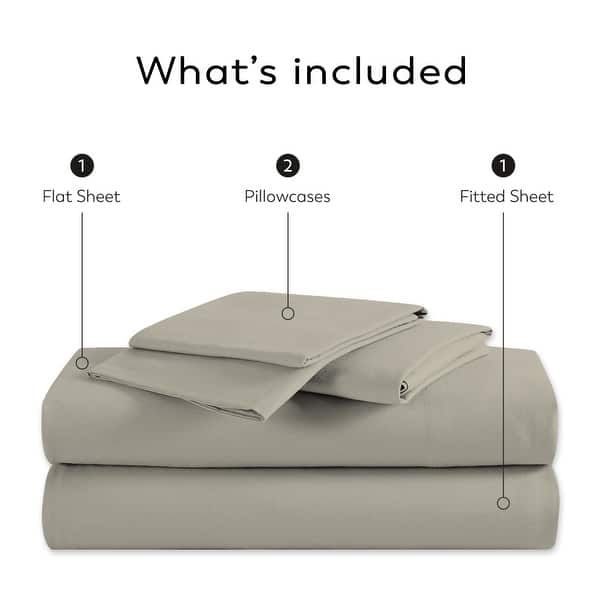 dimension image slide 0 of 8, Color Sense Cotton 225TC Silky Wrinkle Resistant Sheet Set