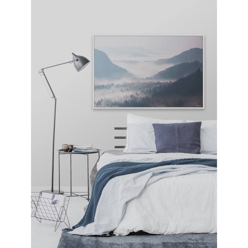 Perfect Winter Day Floater Framed Print on Canvas