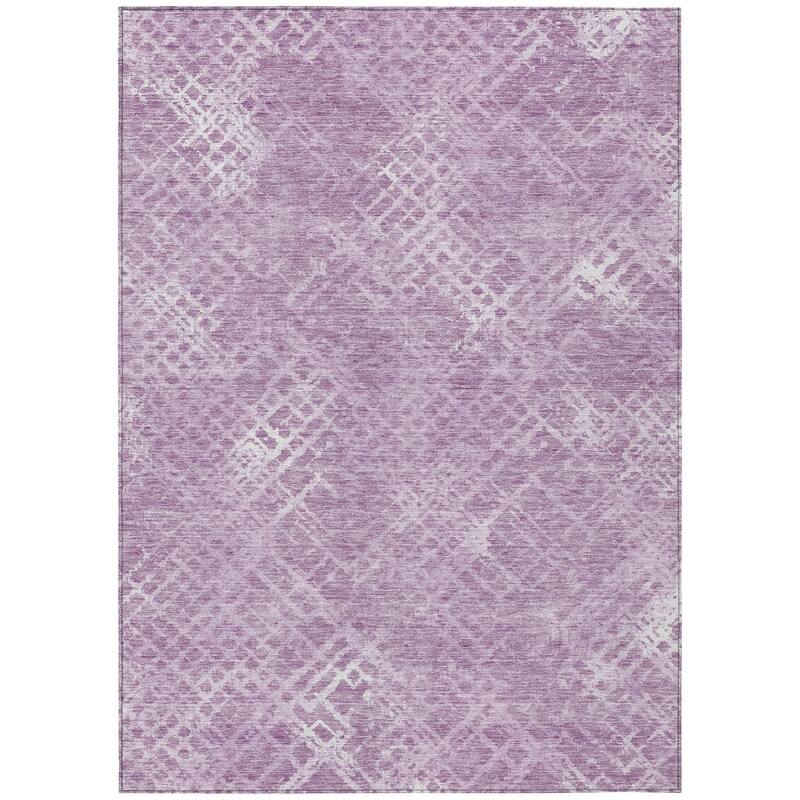 HomeRoots Geometric Transitional Rectangle Outdoor Rug