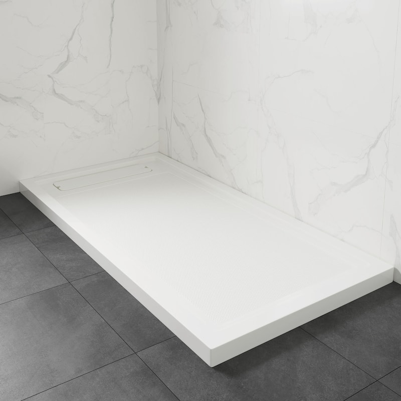 OVE DECORS Adena White Shower Base 60x36 in white