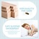 preview thumbnail 4 of 12, Gray Full Size Pine Floor Bed with Guardrails & Door