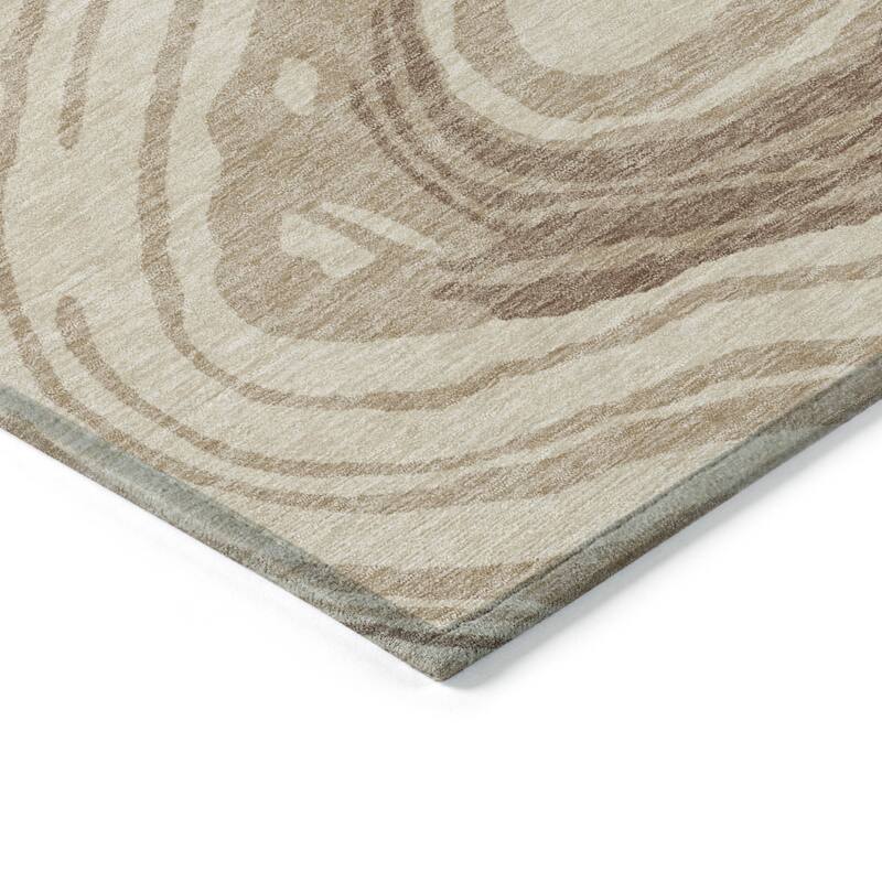 HomeRoots Abstract Transitional Rectangle Outdoor Rug
