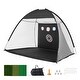 preview thumbnail 2 of 16, Golf Net for Backyard Driving Chipping, Gift for Men Black Set