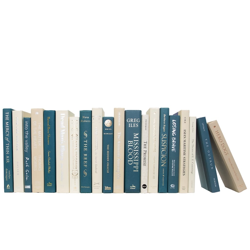 Books Blue Decorative Accessories: Northern Shore Color By The Foot