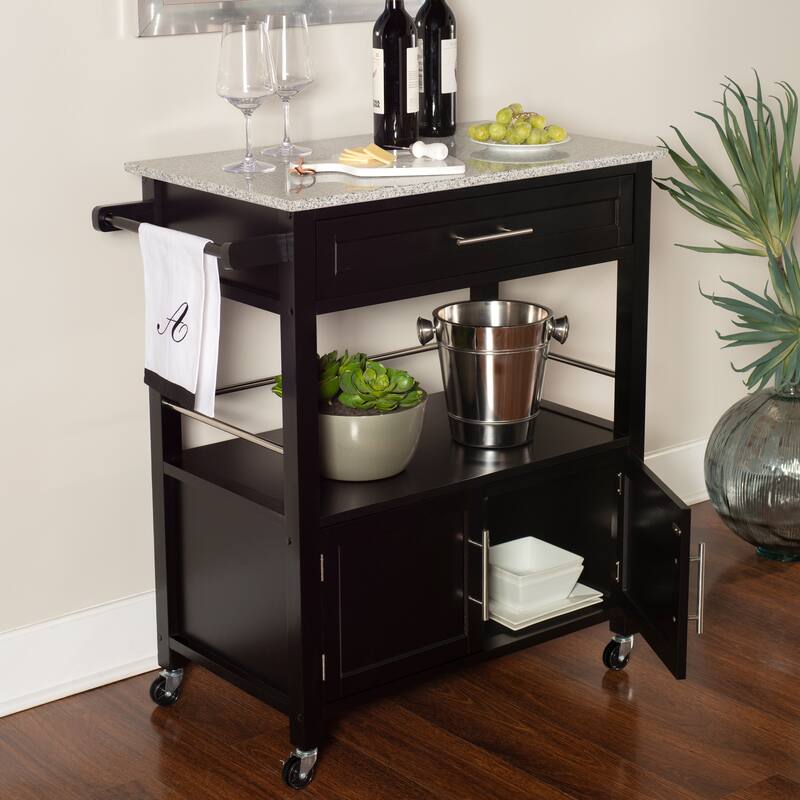 Porch & Den Bigelow Classic Mobile Kitchen Cart