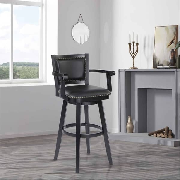 Broadmoor Wood Extra Tall Swivel Barstool Bed Bath & Beyond 18273310