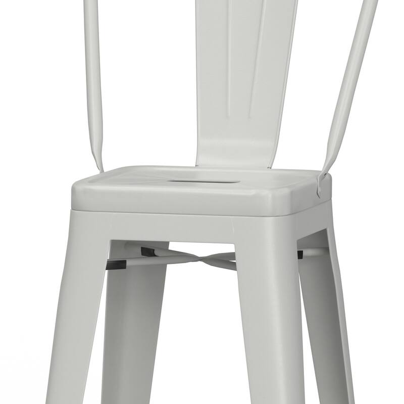 WYNDENHALL Freya Industrial Metal Stool (Set of 2)