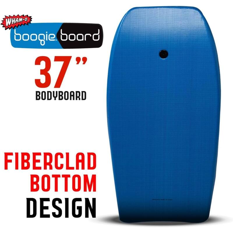 Wham-O 37" Bodyboard with EPS Core Wrist Leash Lightweight Boogie Boards Durable for Beach, Adults Kids All Wave Conditions