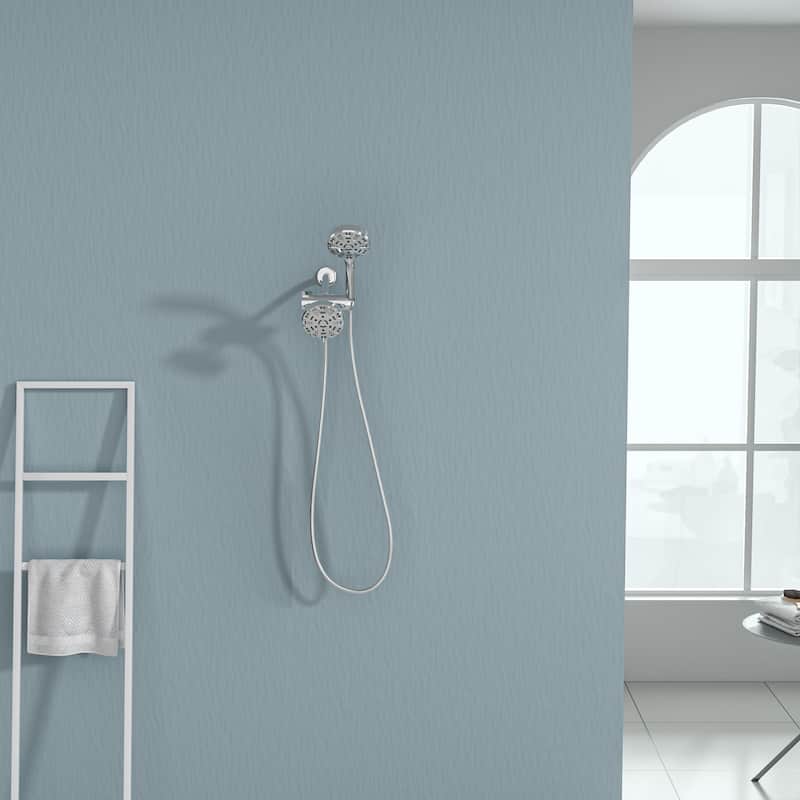 Kichae 8-seting Rainfall Showerhead and Handheld Shower (with Pause Switch)