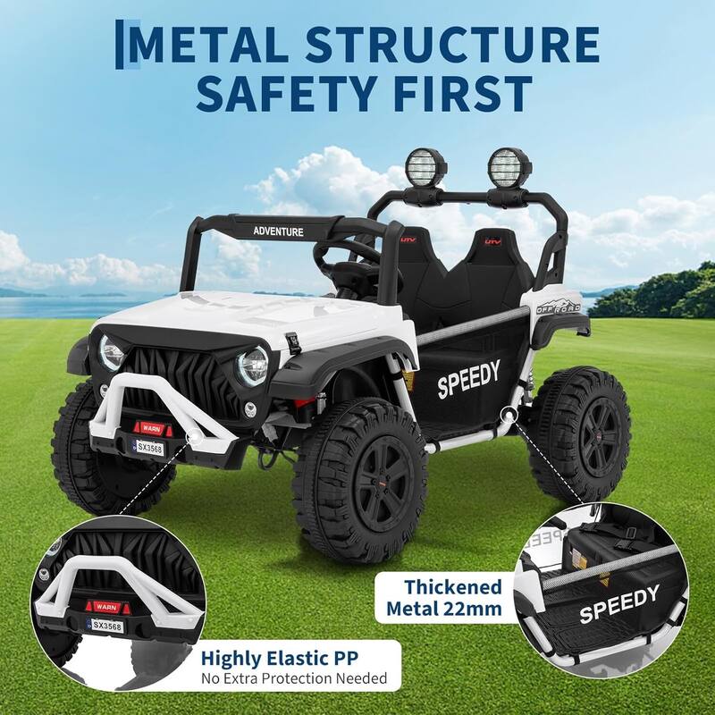 2 Seater Ride on Car for Kids Best Gifts, 24V Ride on Toy