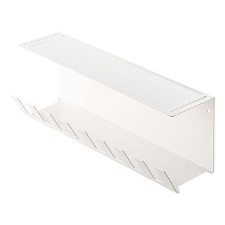 Yamazaki Home Under-Desk Cable Organizer, Steel - L 4.1 x W 13.4 x H 4.7 inches