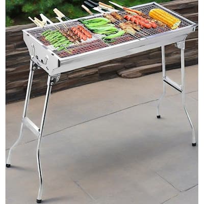 Barbecue Grill Portable BBQ Charcoal Grill Smoker Grill