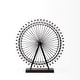 preview thumbnail 2 of 6, Mercana London Eye Black Metal Ferris Wheel Decorative Object - 25"W x 27"H x 3"D