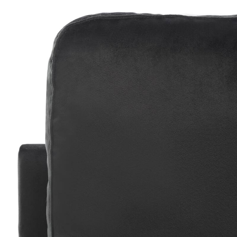 SAFAVIEH Genoa Upholstered Velvet Arm Chair - 25.8" W x 29.1" L x 35" H