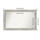 preview thumbnail 34 of 119, Dove Greywash Framed Non-Beveled Custom Wall Mirror, Bathroom Vanity Mirror Outer Size: 50 x 31