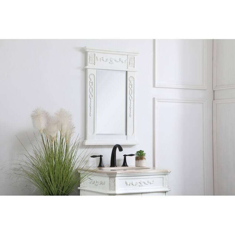 Elegant Lighting Antique Beige Vanity Mirror (22" x 28")