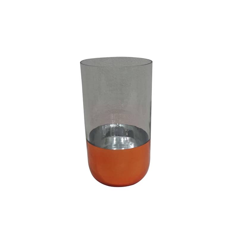 Med. Glass Copper-Bottom Vase- A - A