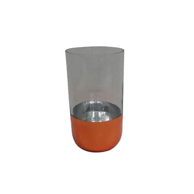 Med. Glass Copper-Bottom Vase- A - A
