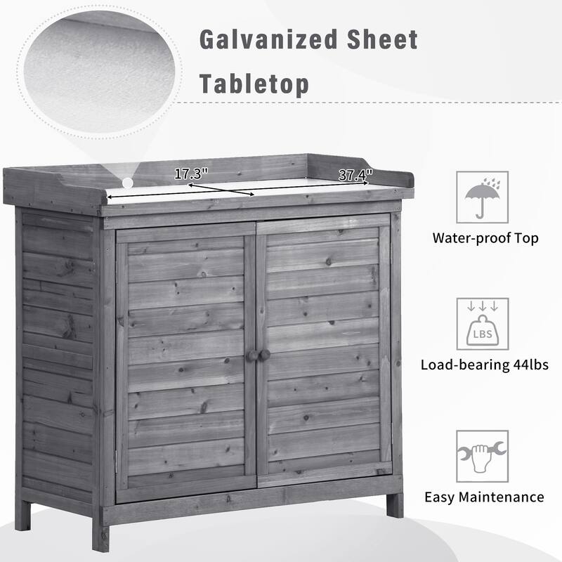 Outdoor Potting Bench Table
