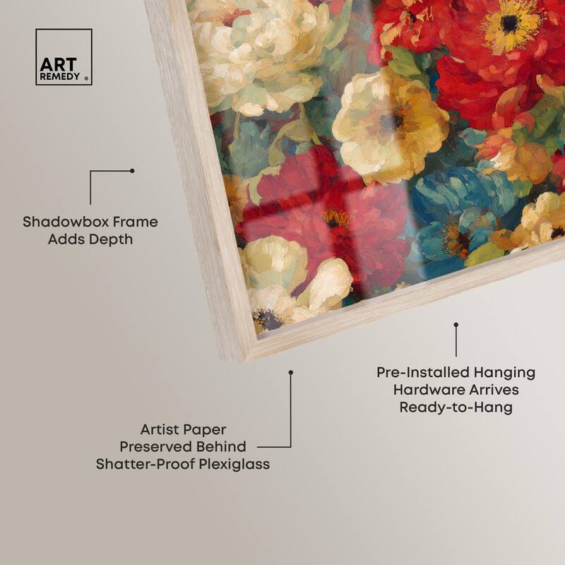 Garden Tapestries II Shadowbox by Art Remedy