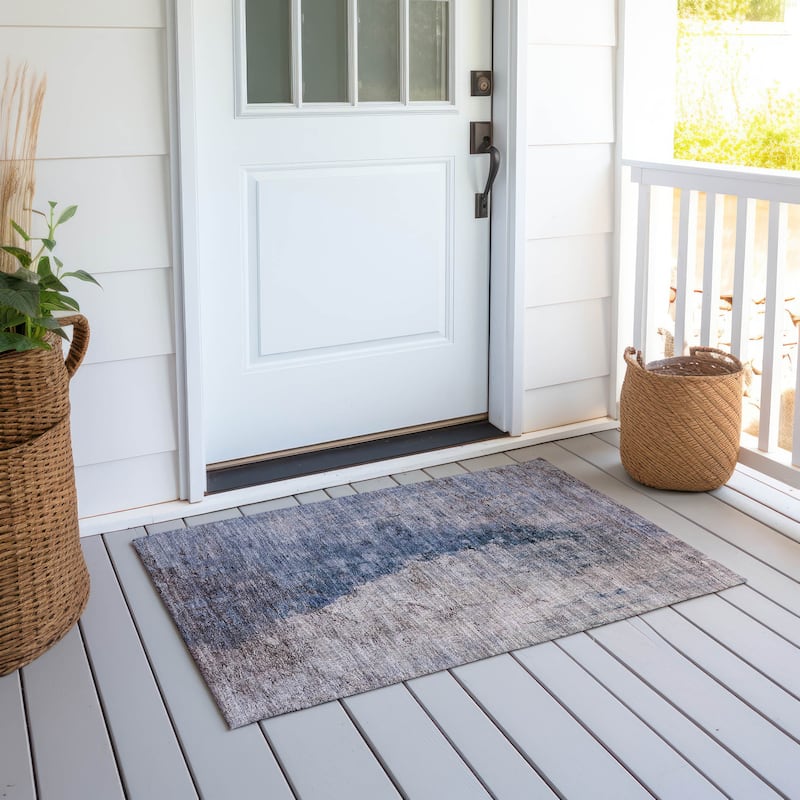 Machine Washable Indoor/ Outdoor Chantille Modern Impressions Rug