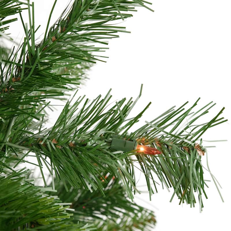 7.5' Pre-Lit Chatham Pine Artificial Christmas Tree Multi-Color Lights