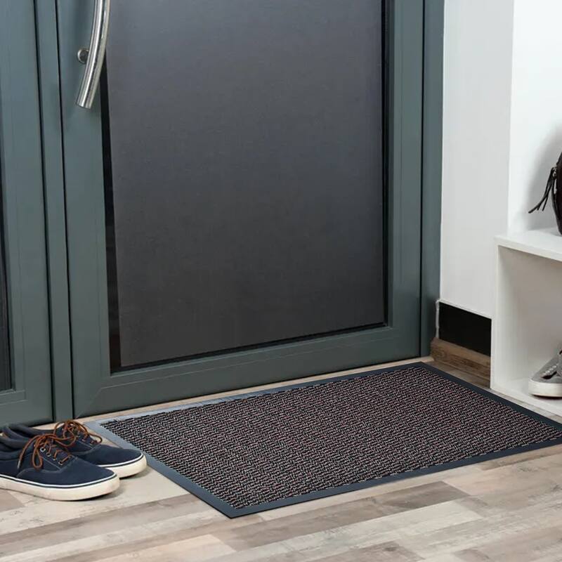 Lisa Heavy-Duty Non-Slip Rubber Door Mat for High Traffic Areas