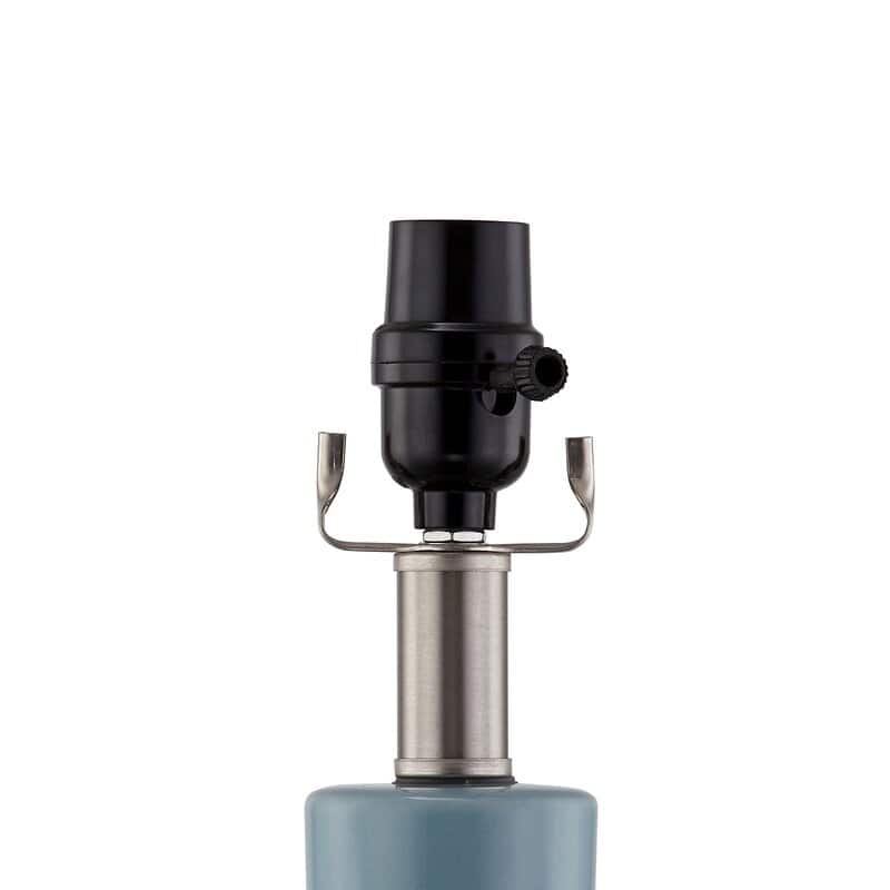 28.5" Ceramic Table Lamp Set with USB (Set of 2)