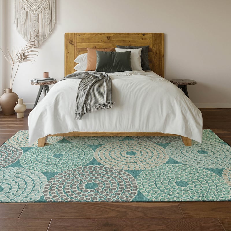 Premium Washable Super Soft Mosaic Colosseum Mayfield Rug