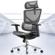 preview thumbnail 8 of 21, CabeVibe Ergonomic Home Office Desk Chair with 4 Angles Recline & 2D Headrest Black
