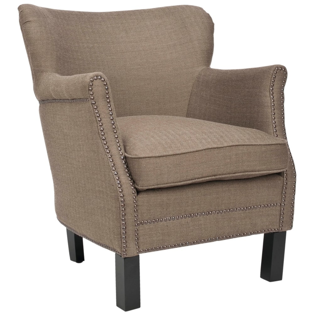 SAFAVIEH Corie Brown Club Chair - 26.6" x 28.9" x 29.3" - 27Wx29Dx29H