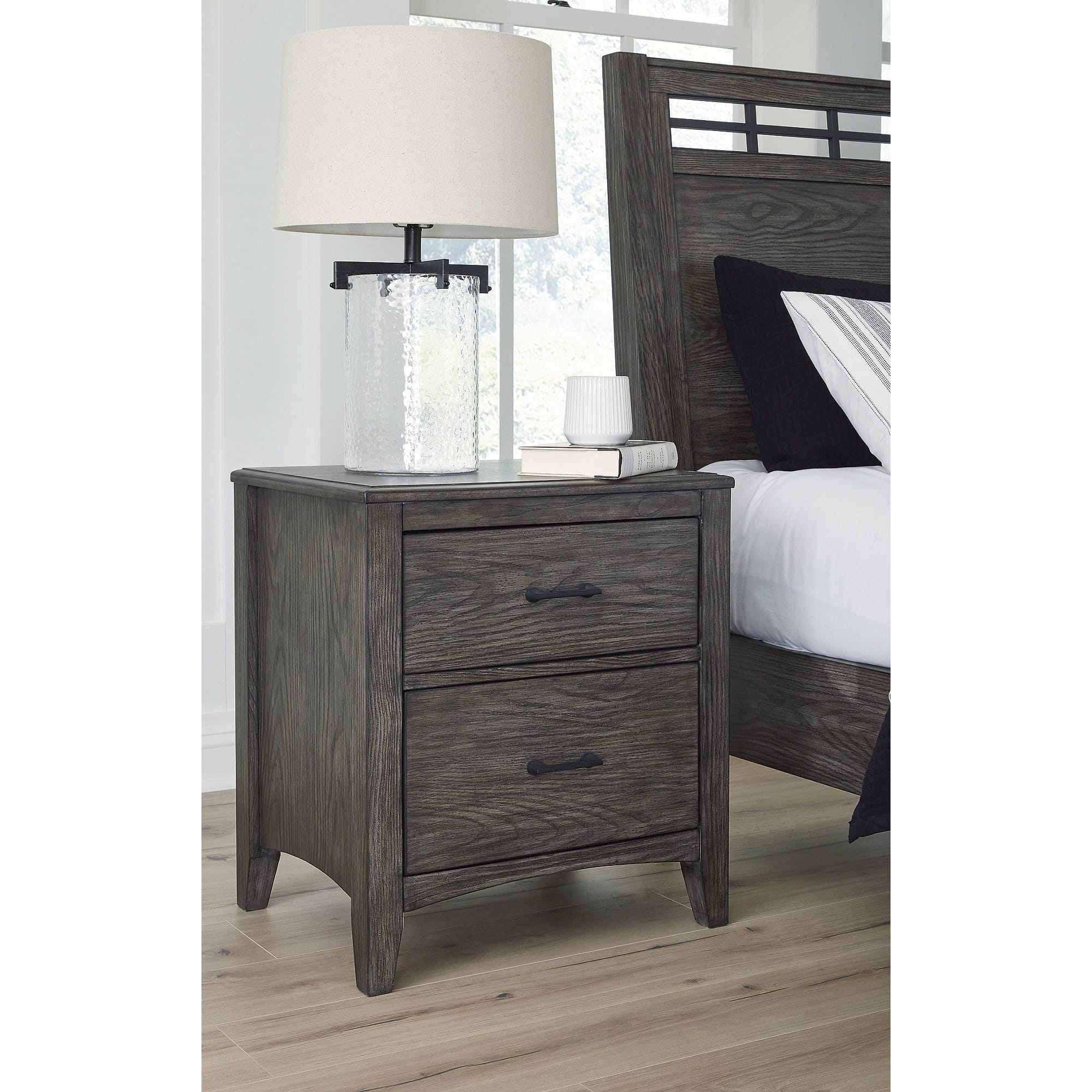 Signature Design by Ashley Montillan Grayish Brown Nightstand Bed