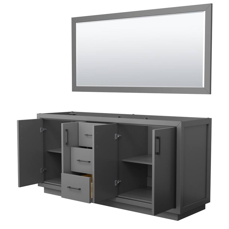 Wyndham Collection WCF1111-72D-CX-M70 Icon 71" Double Free Standing