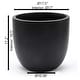 preview thumbnail 9 of 111, Tapered Round MgO Planter, Indoor and Outdoor