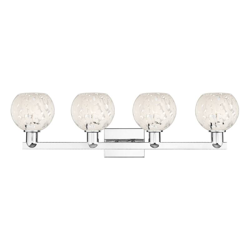 Innovations Lighting Endless Possibilities Arcadia - White Mouchette - 4 Light 33" Bath Vanity Light