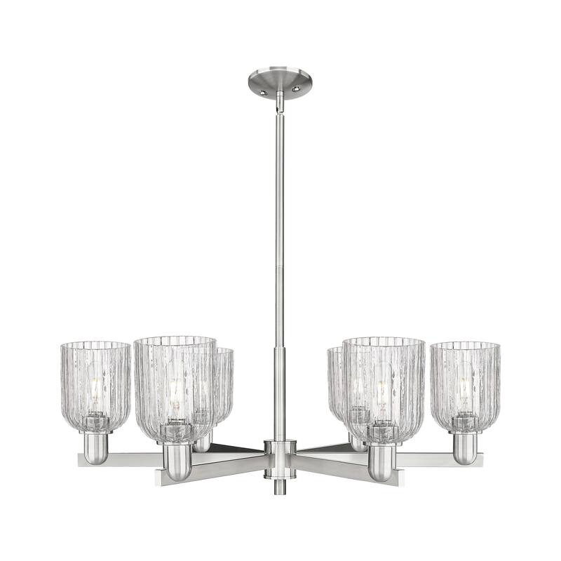 Innovations LightingDowntown Urban - Bridal Veil - 6 Light 35" Stem Hung Chandelier